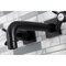 Kingston Brass KS6120BEX Two-Handle Wall Mount Bathroom Faucet, Matte Black KS6120BEX - alternate 3